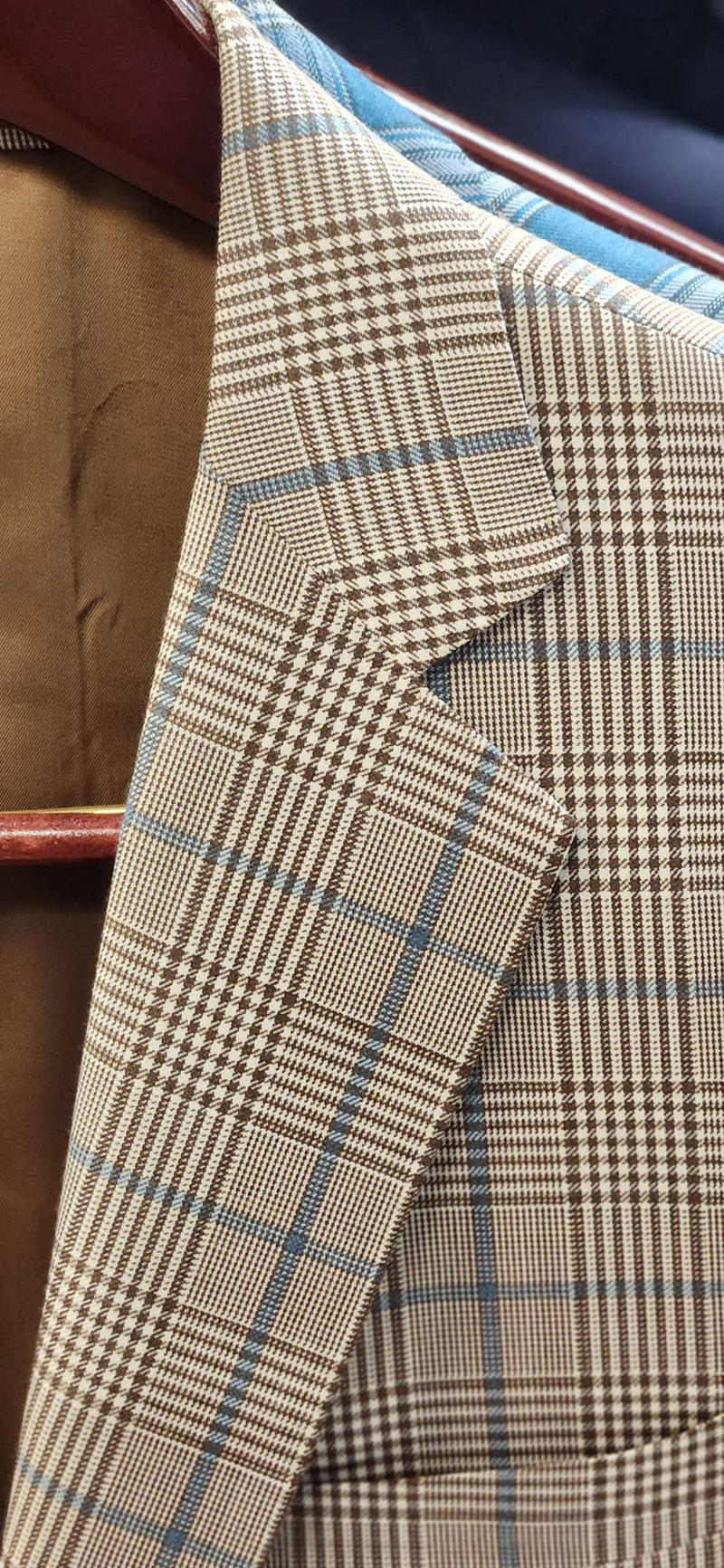 Custom bespoke suit lapel styles available at Bhambi's Custom Tailors Midtown Manhattan NYC