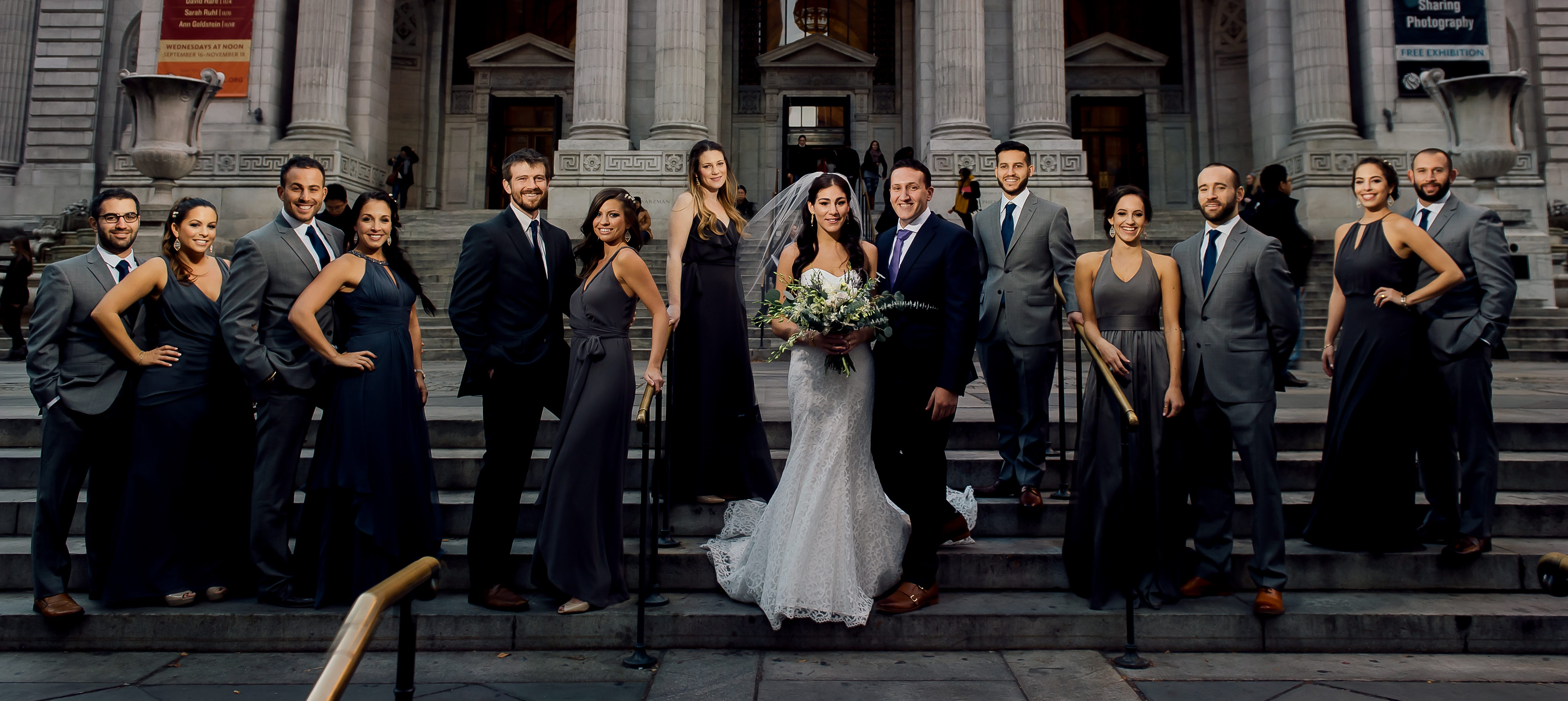 espoke groomsmen suits tailored by Bhambi's Custom Tailors NYC – custom wedding party menswear photographed by Ryan Brenizer